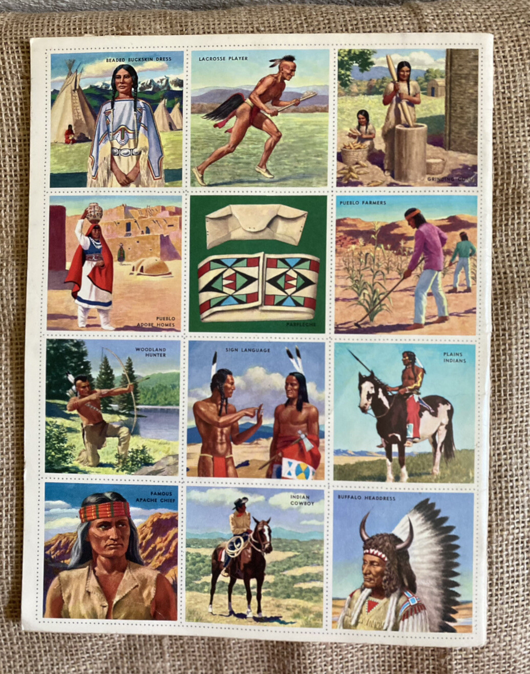 Vintage 1966 Edition of The Golden Book of Indian Stamps. Completed 
