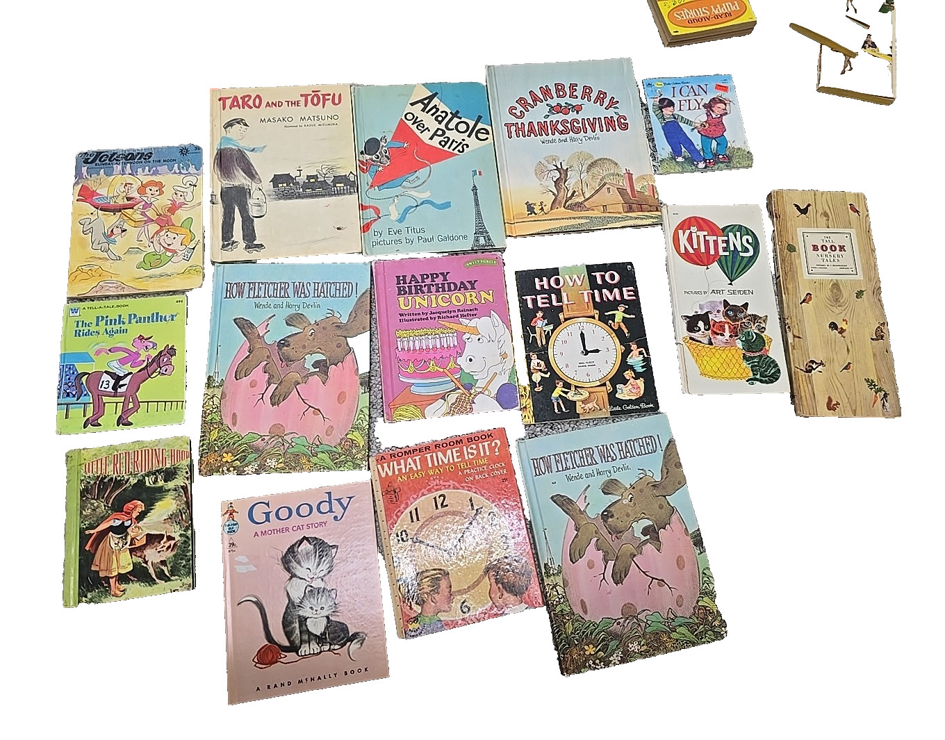 Lot of 15 Vintage Mixed Authors Read Along Hardcover Children’s Story Books