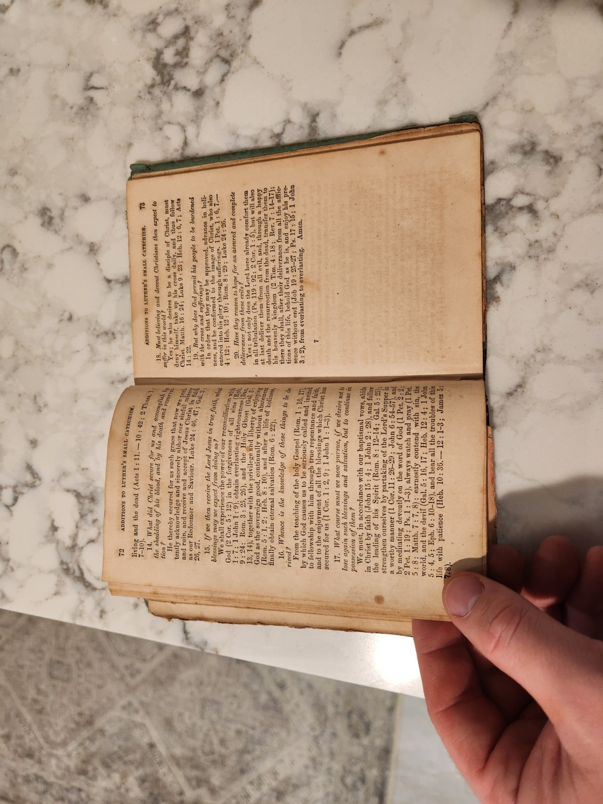 Luthers Small Catechism With Additions 1859