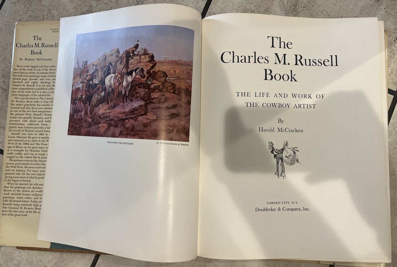 Vintage The Charles M Russell Book The Cowboy Artist Harold McCracken 1957 HC DJ