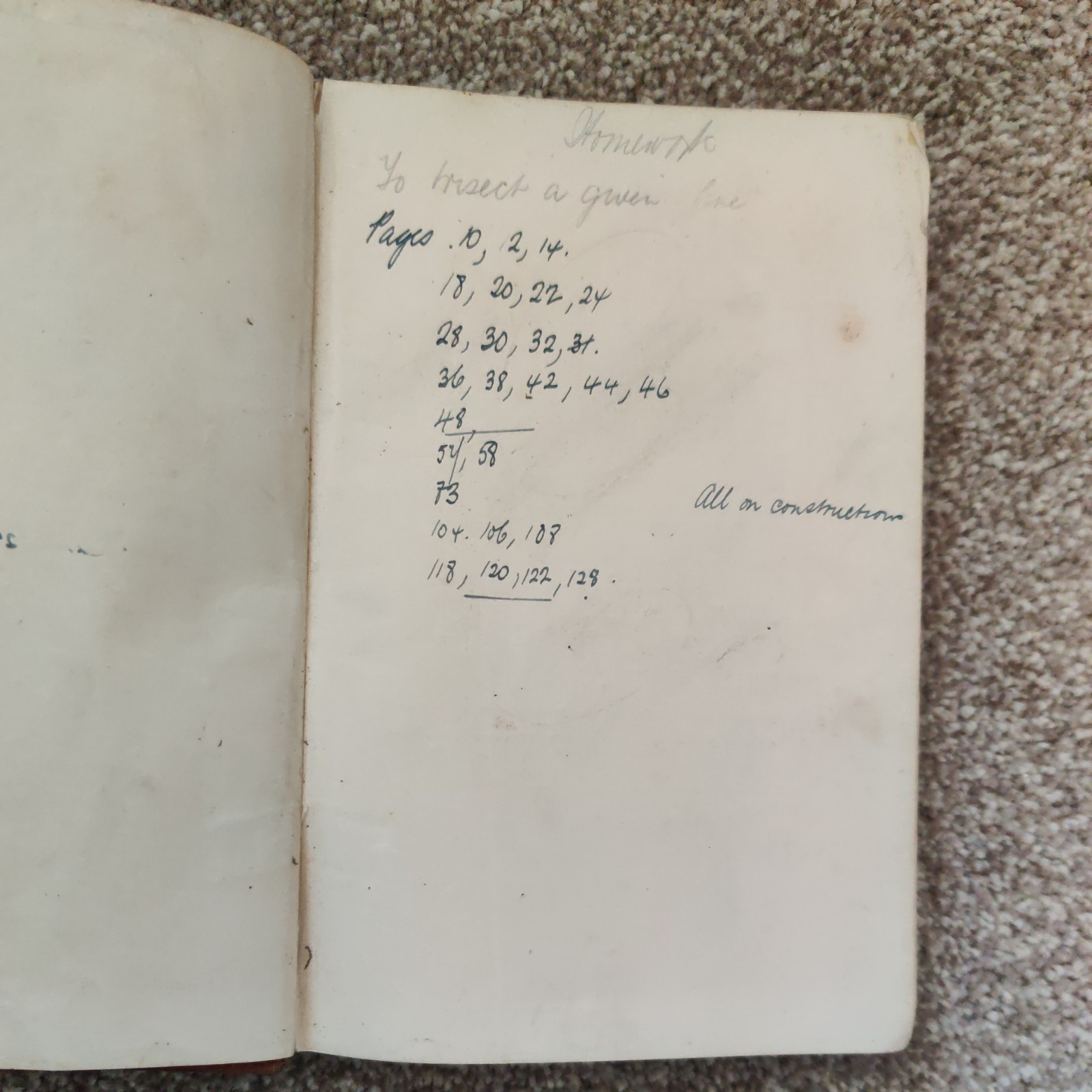 Antique 1909 „A School Geometry“ Parts I & II – Hall & Stevens Macmillan