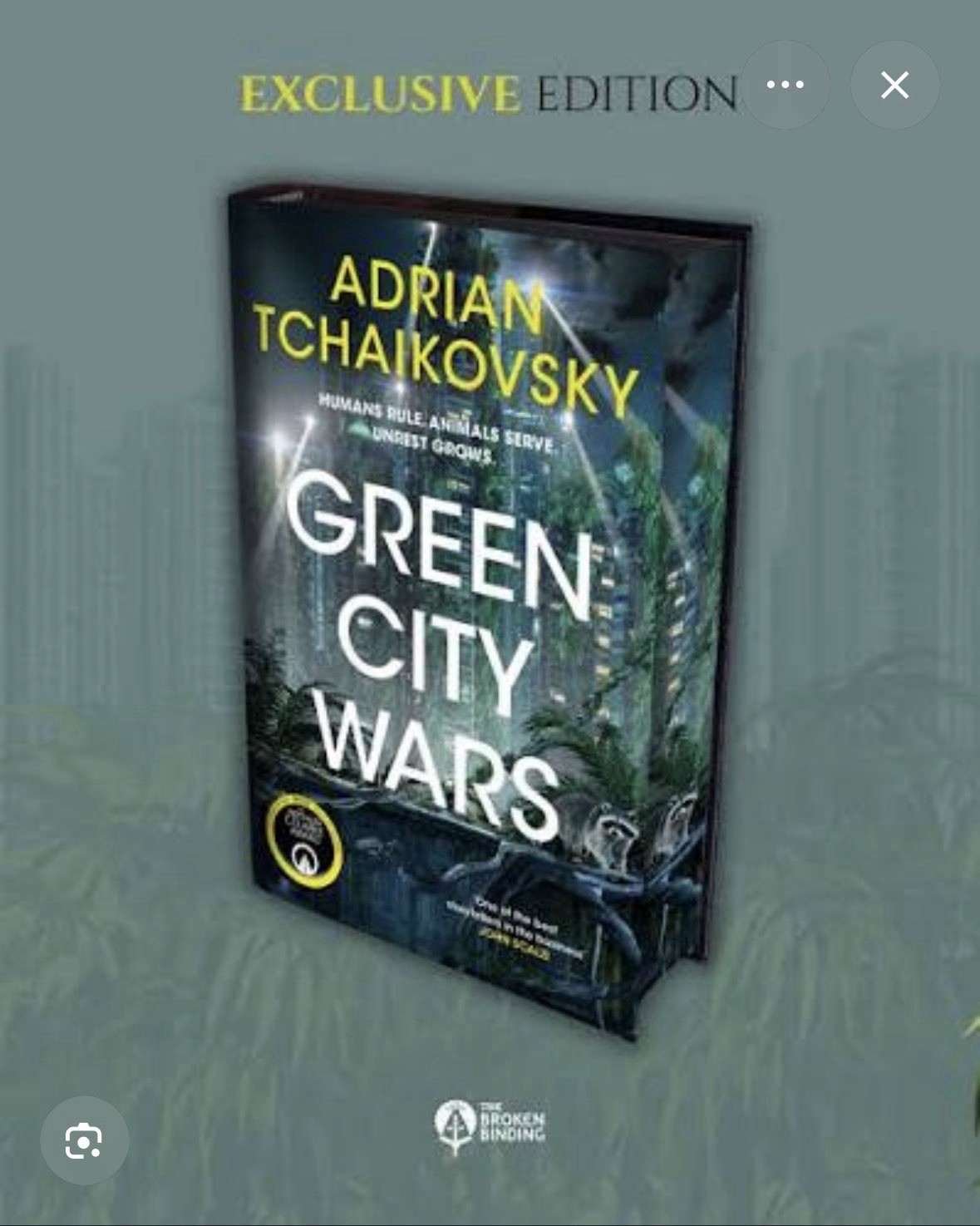 Sealed Broken Binding Signed Special Edition Green City Wars Adrian Tchaikovsky