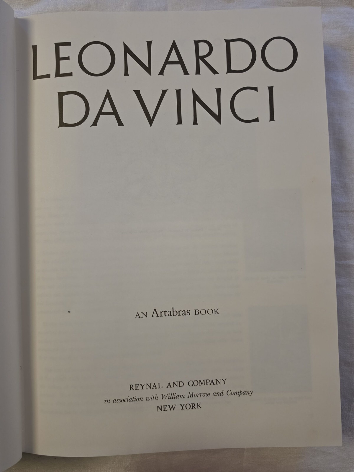 Leonardo Da Vinci massive monograph