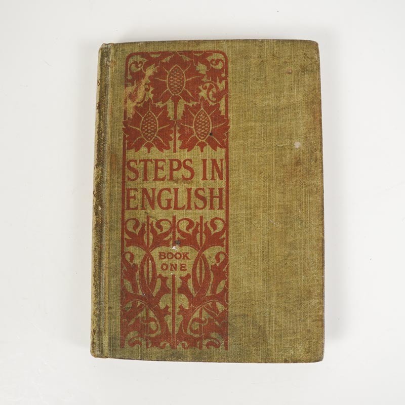 Vtg Antique 1903 „Steps In English“ Hardcover Book Two By American Book Company