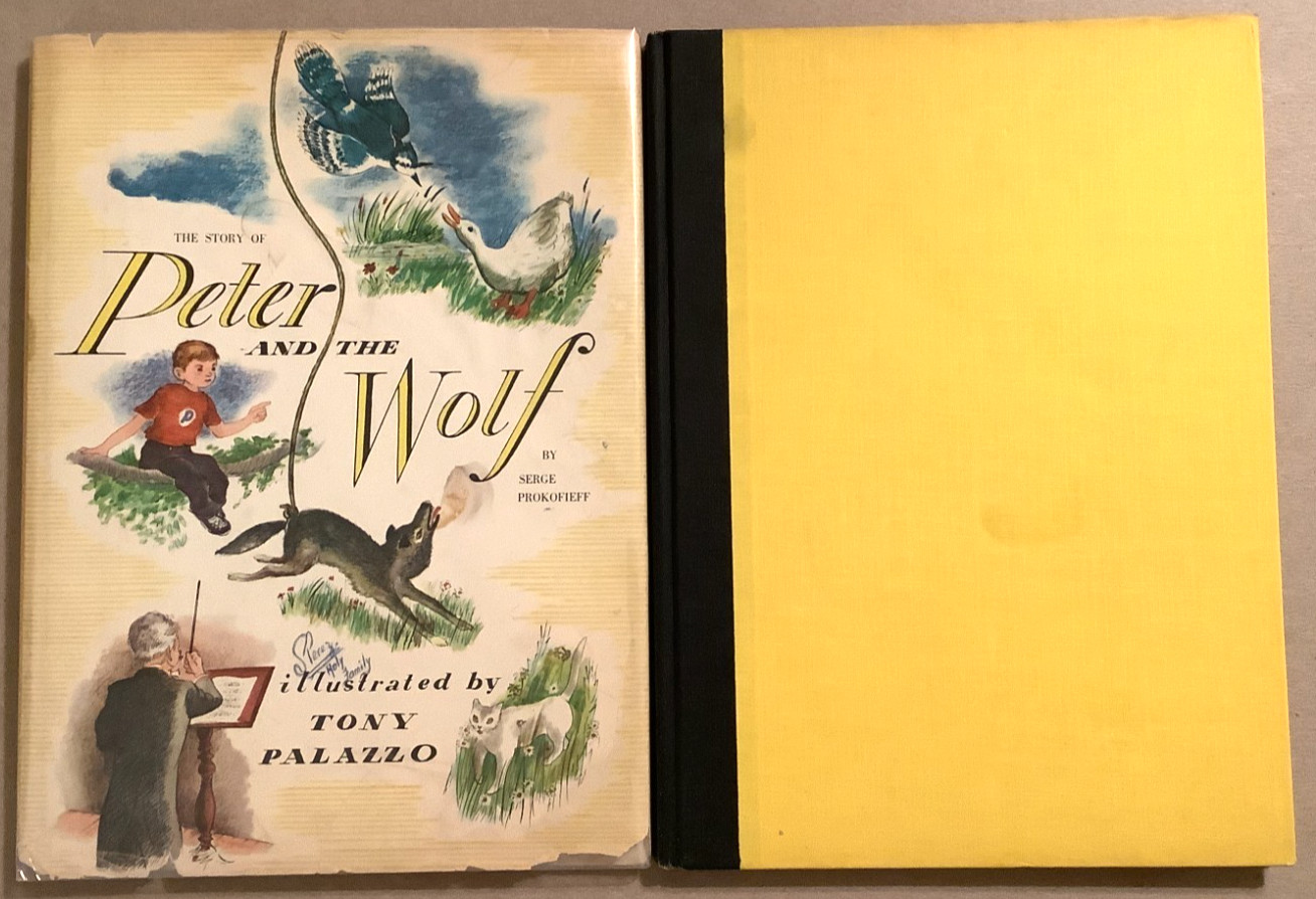 VG 1961 HC DJ Early Edition Peter & Wolf Serge Prokofieff Tony Palazzo