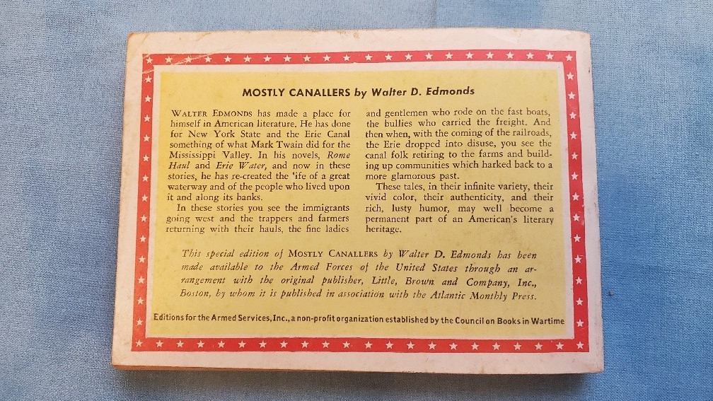 Armed Services Edition Mostly Canallers 875 Edmonds Very Good