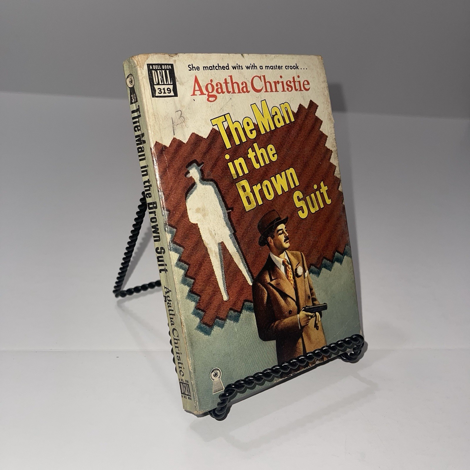 VTG 1949 #319 Dell Mapback Agatha Christie The Man In The Brown Suit Mystery PB
