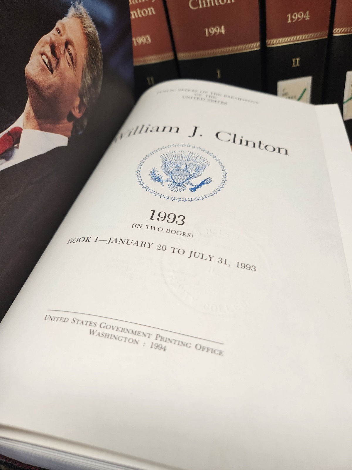 7v Public Papers Of The Presidents William J. Clinton 1993-1996 1st Term