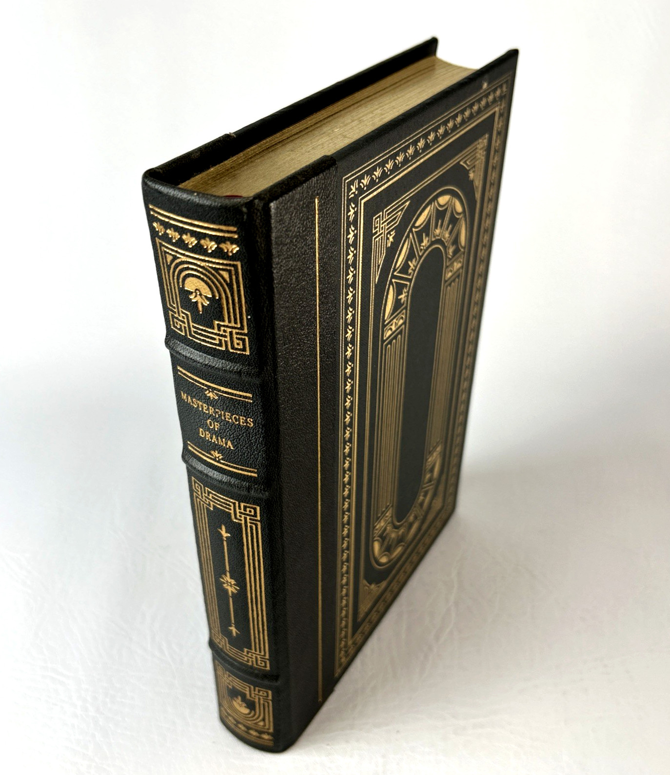 Masterpieces of Drama Franklin Library Leather Bound 22k Gold Gilded 1984 Book