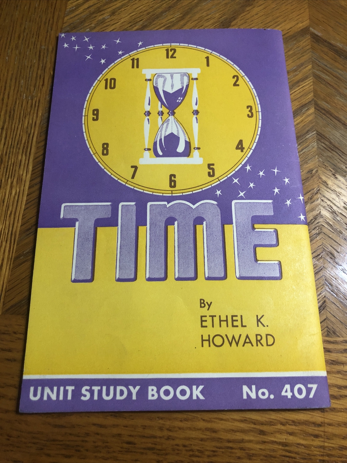 Time, Ethel K. Howard, Unit Study Book 407, 1940 Educational Book Vintage