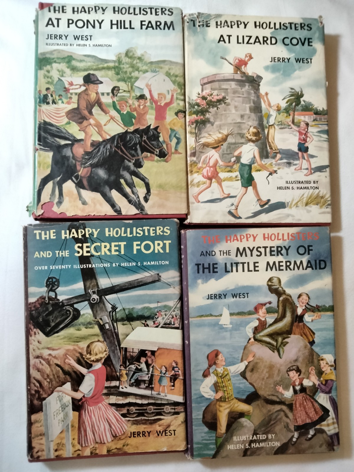 The Happy Hollisters Jerry West Vintage HC LOT