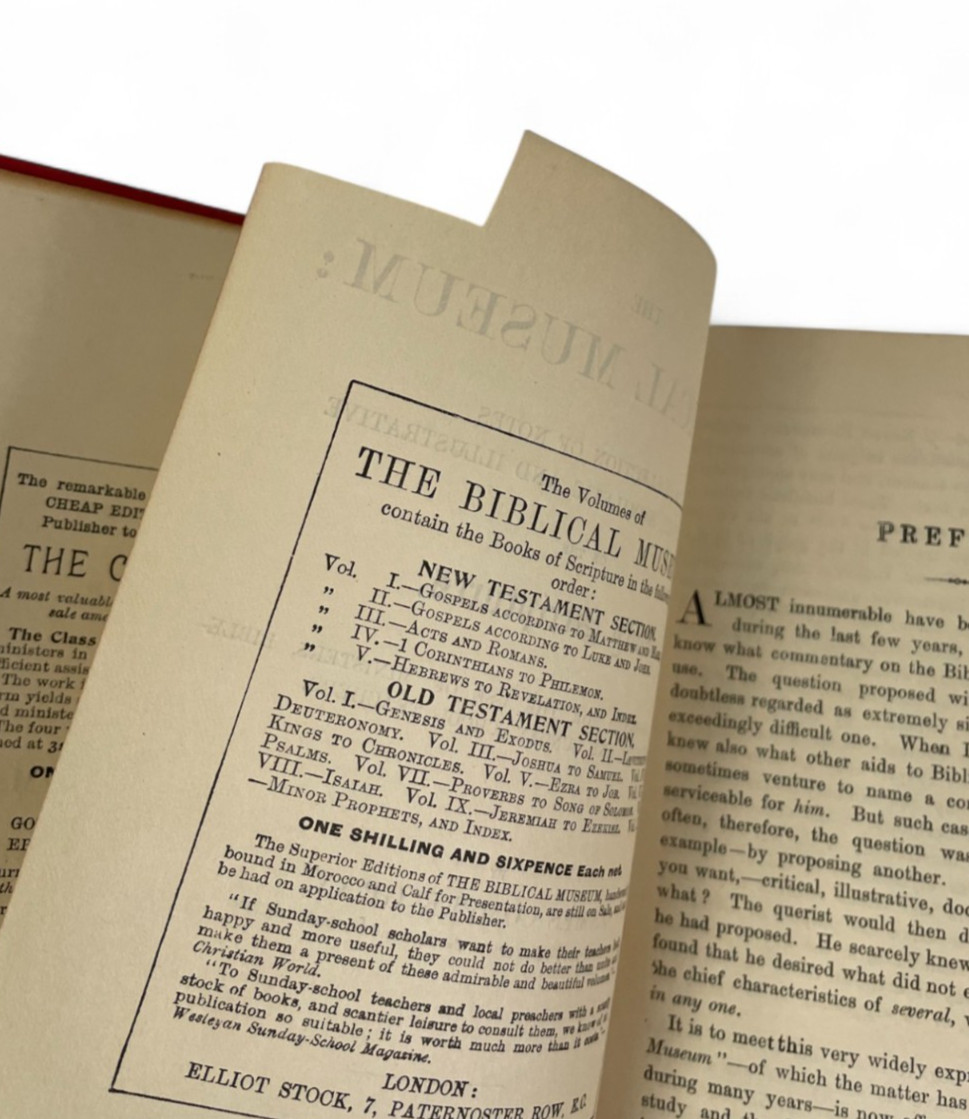 The Biblical Museum, James Comper Gray 5 Volume Set LONDON Elliot Stock 1870’s