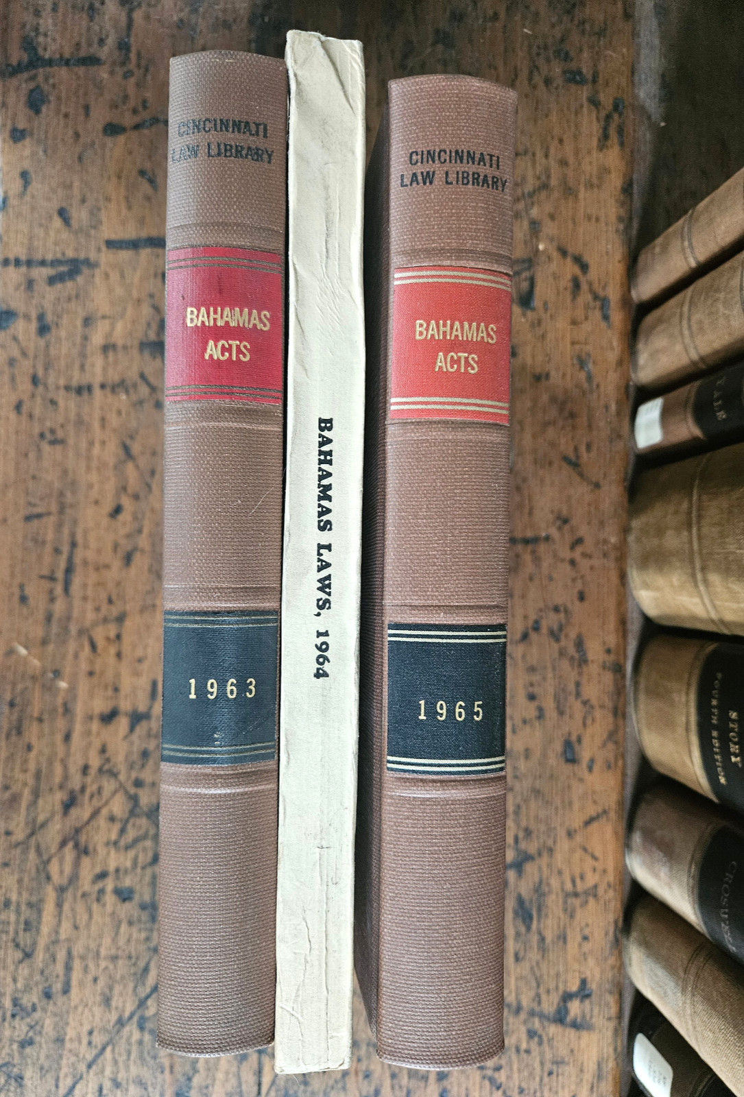 Vintage 1963-65 Bahamas Act Law Books Lot – Nassau Legal Decoration