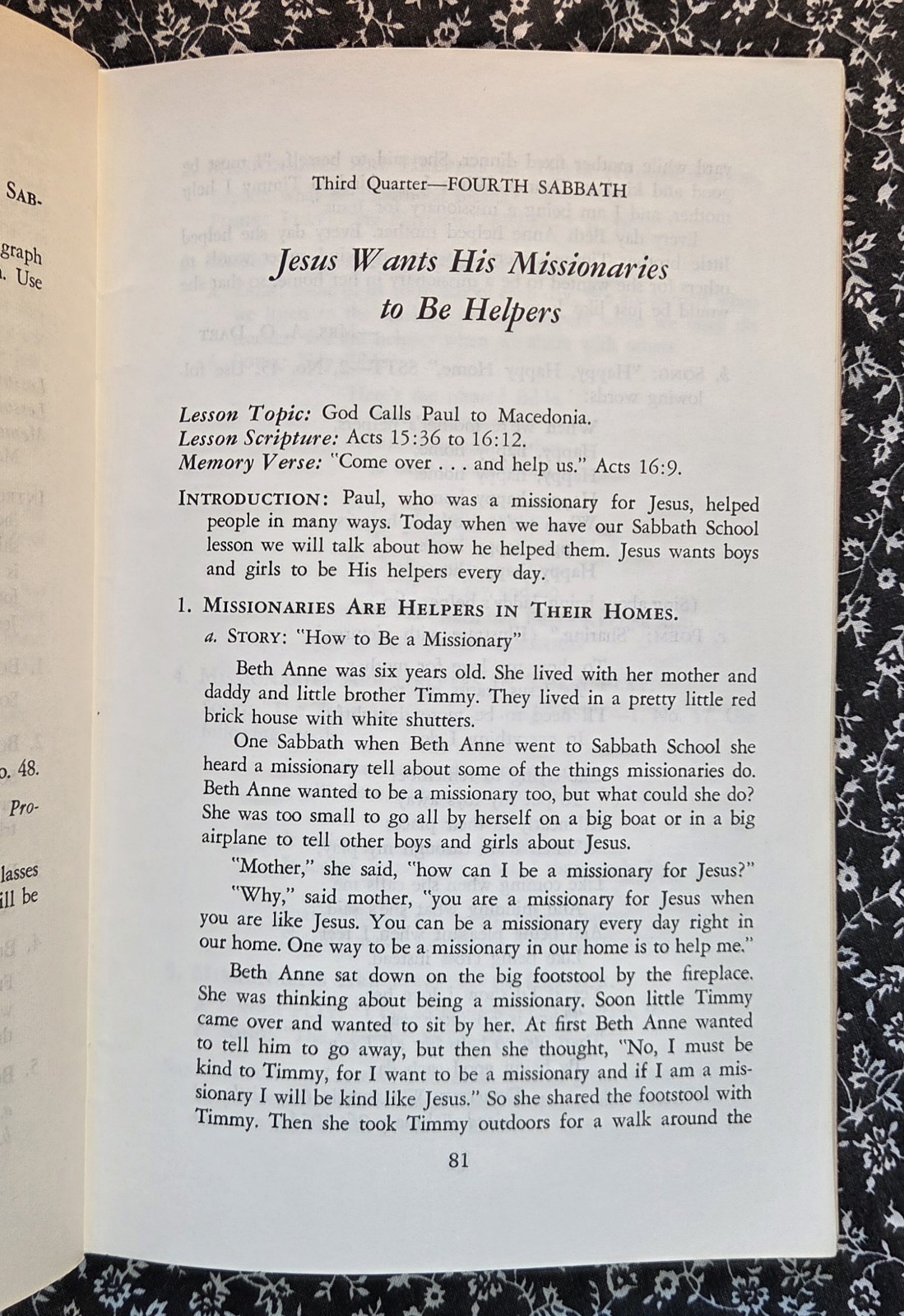 Program Helps For Kindergarden Leaders, Book Three, Review and Herald, SDA, 1961