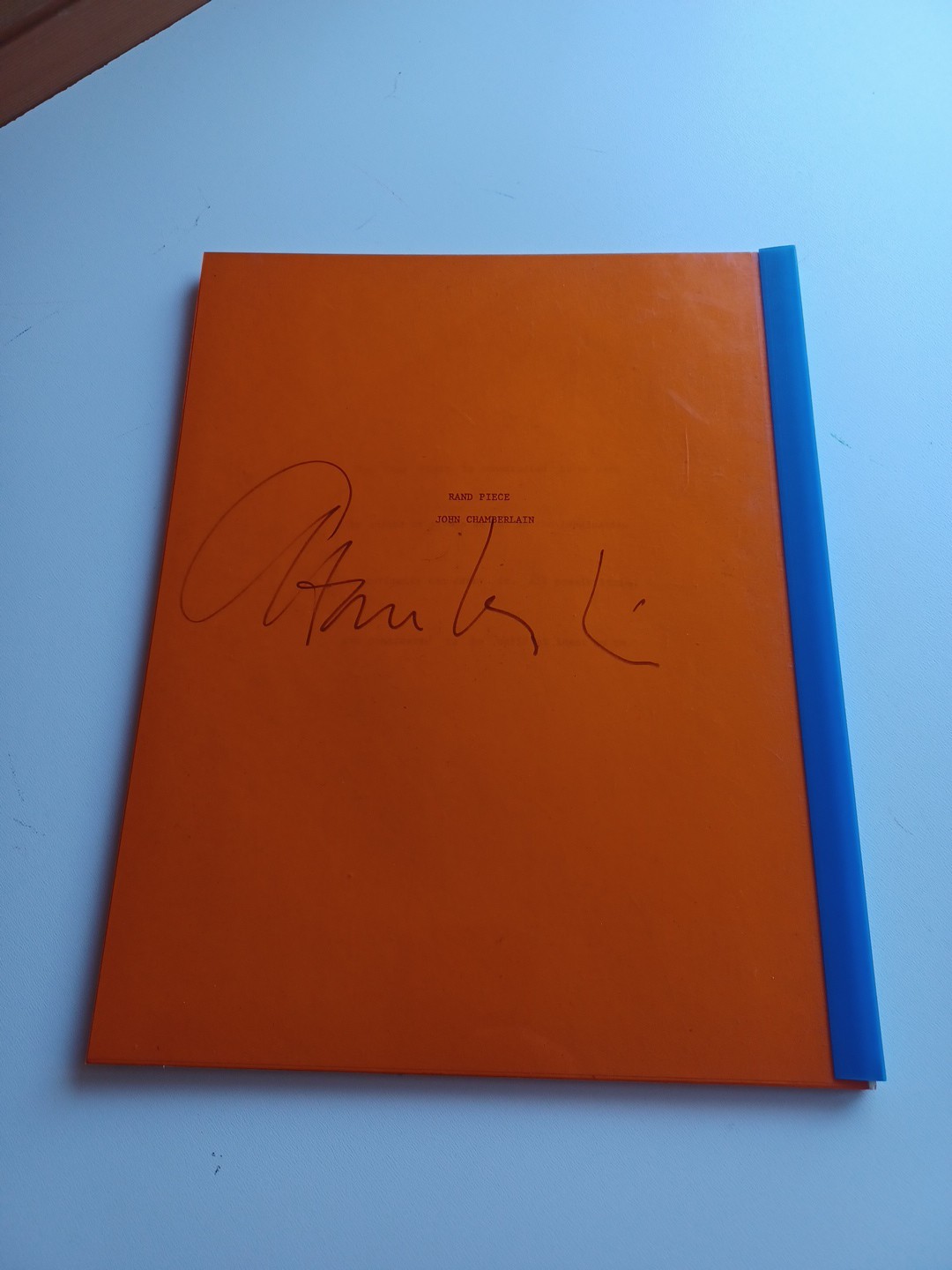 John Chamberlain Rand Piece, Signed Collectible Art Book, LACMA Exhibition 1971