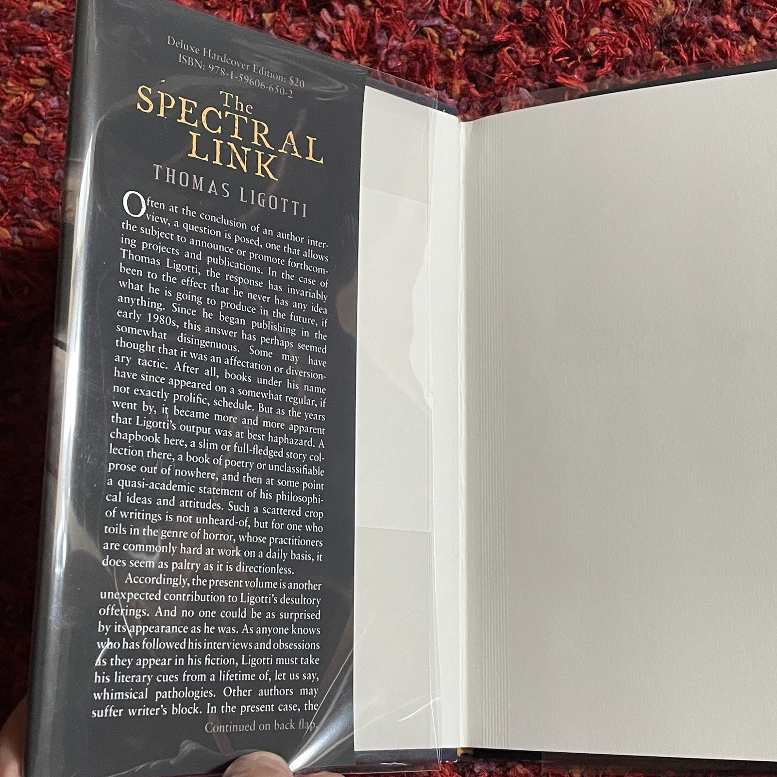 The Spectral Link Thomas Ligotti First Edition Subterranean Press