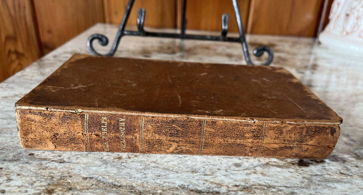 1840 Familiar Lectures on Natural Philosophy by Mrs. Lincoln Phelps Antique Book