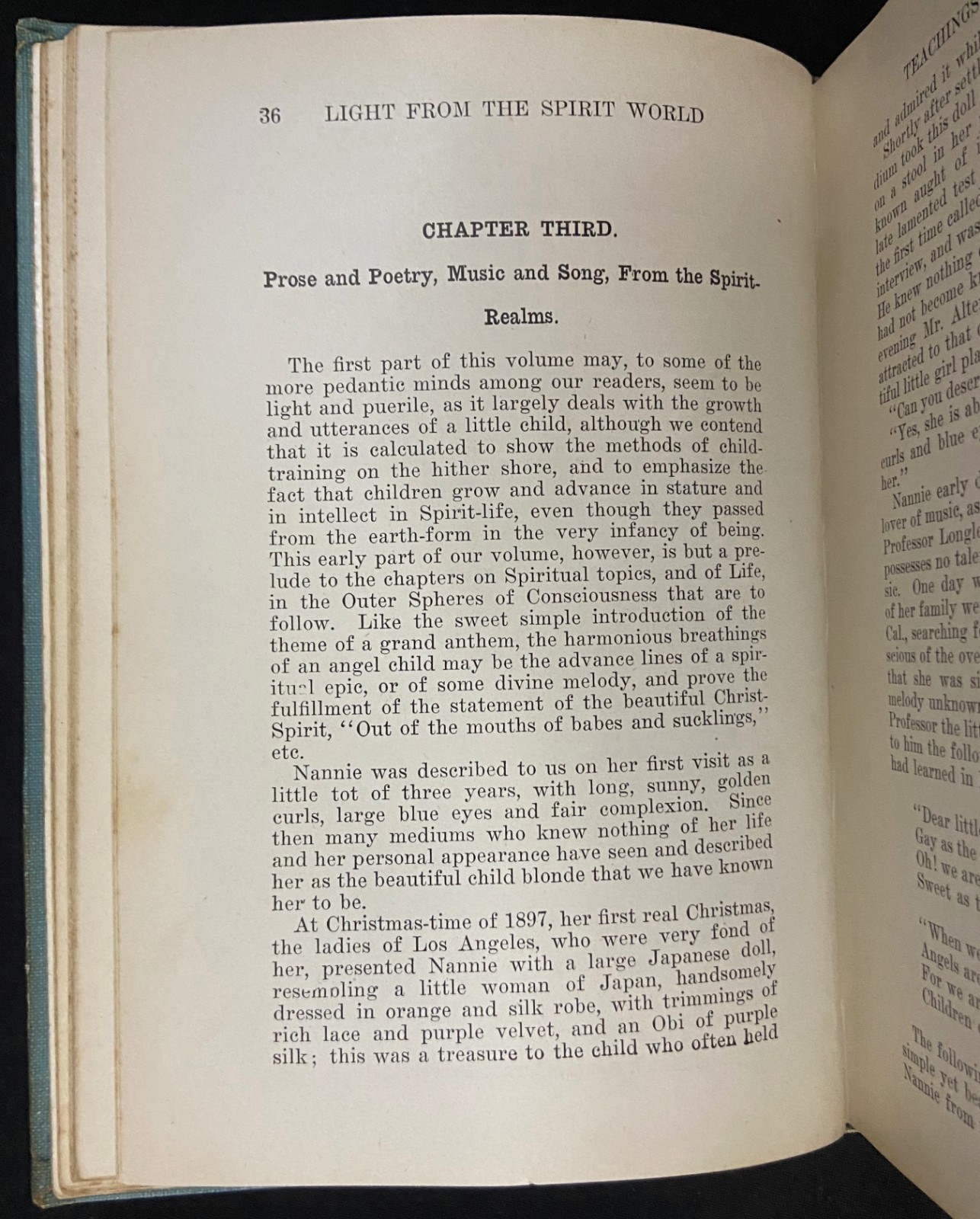 1908 TEACHINGS & ILLUSTRATIONS FROM THE SPIRIT WORLD Spiritualism LONGLEY Occult