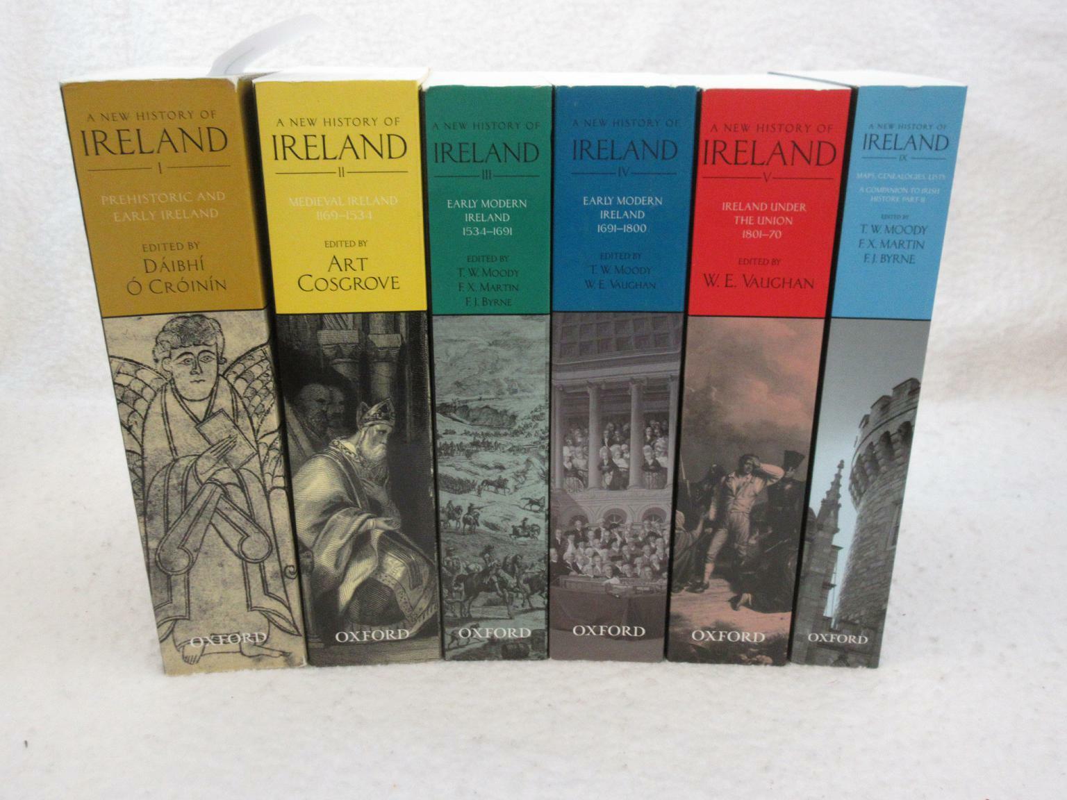 Oxford A NEW ILLUSTRATED HISTORY OF IRELAND Volumes 1-5 & 9 Softcovers