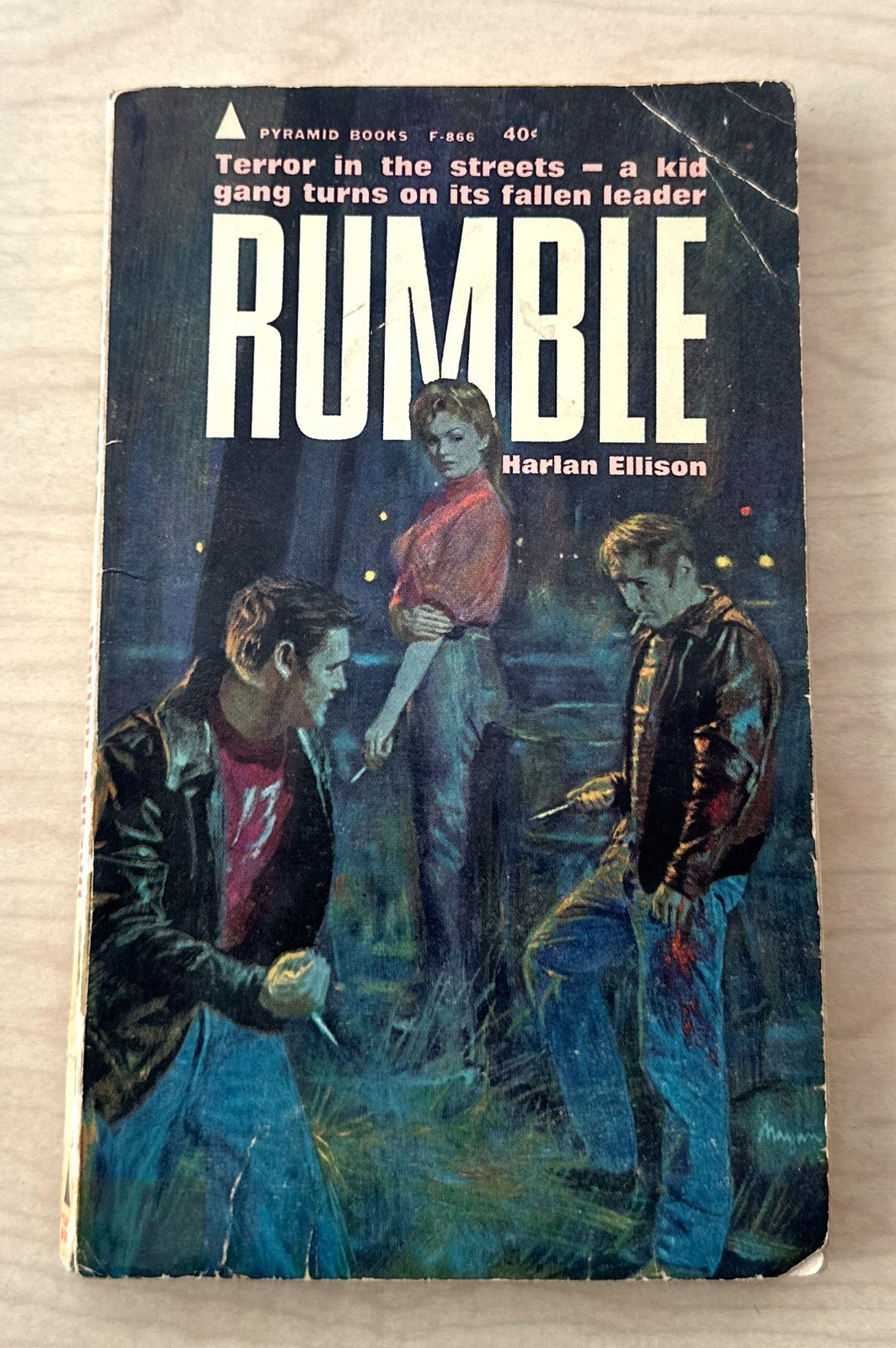 RUMBLE Harlan Ellison (1963) Pyramid JD Vintage Paperback MAYAN Rare