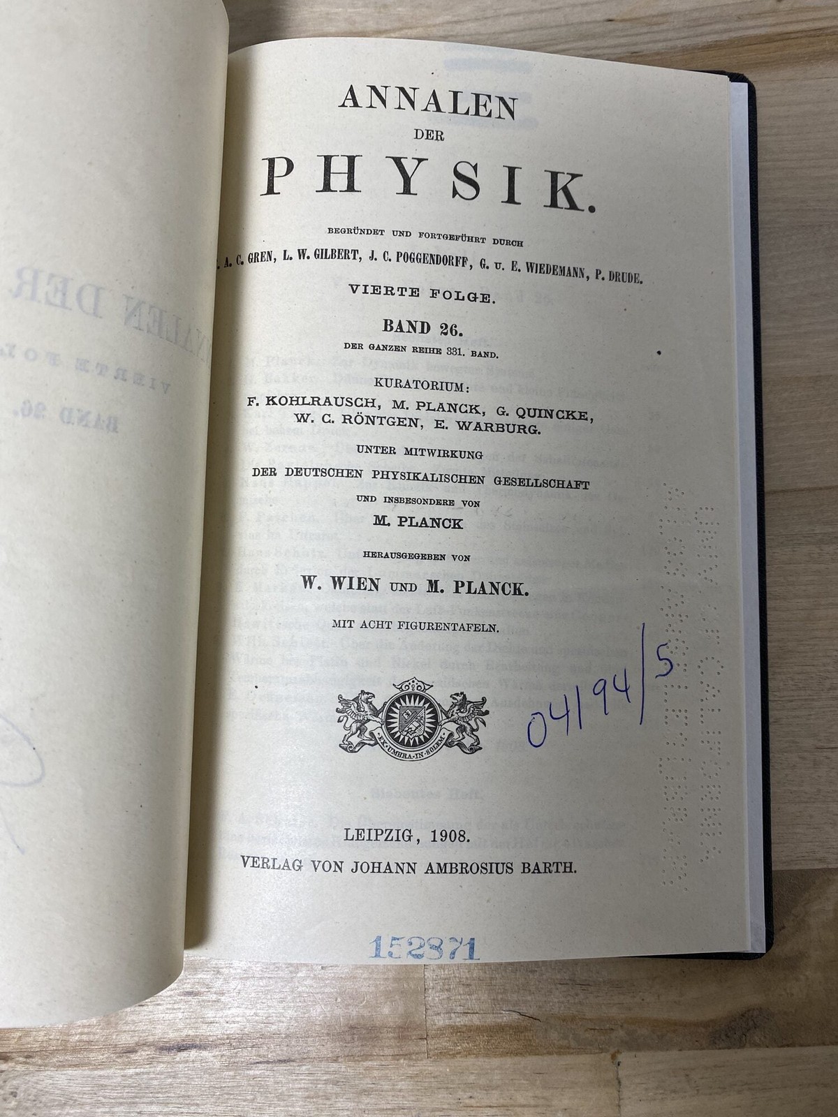 ALBERT EINSTEIN — EARLY SCIENTIFIC CORPUS 1902–1910 Six Extracted 1st ed
