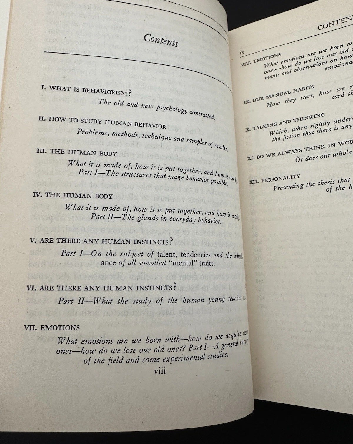 Behaviorism John B Watson Phoenix Books c1960s VG Psychology Classic