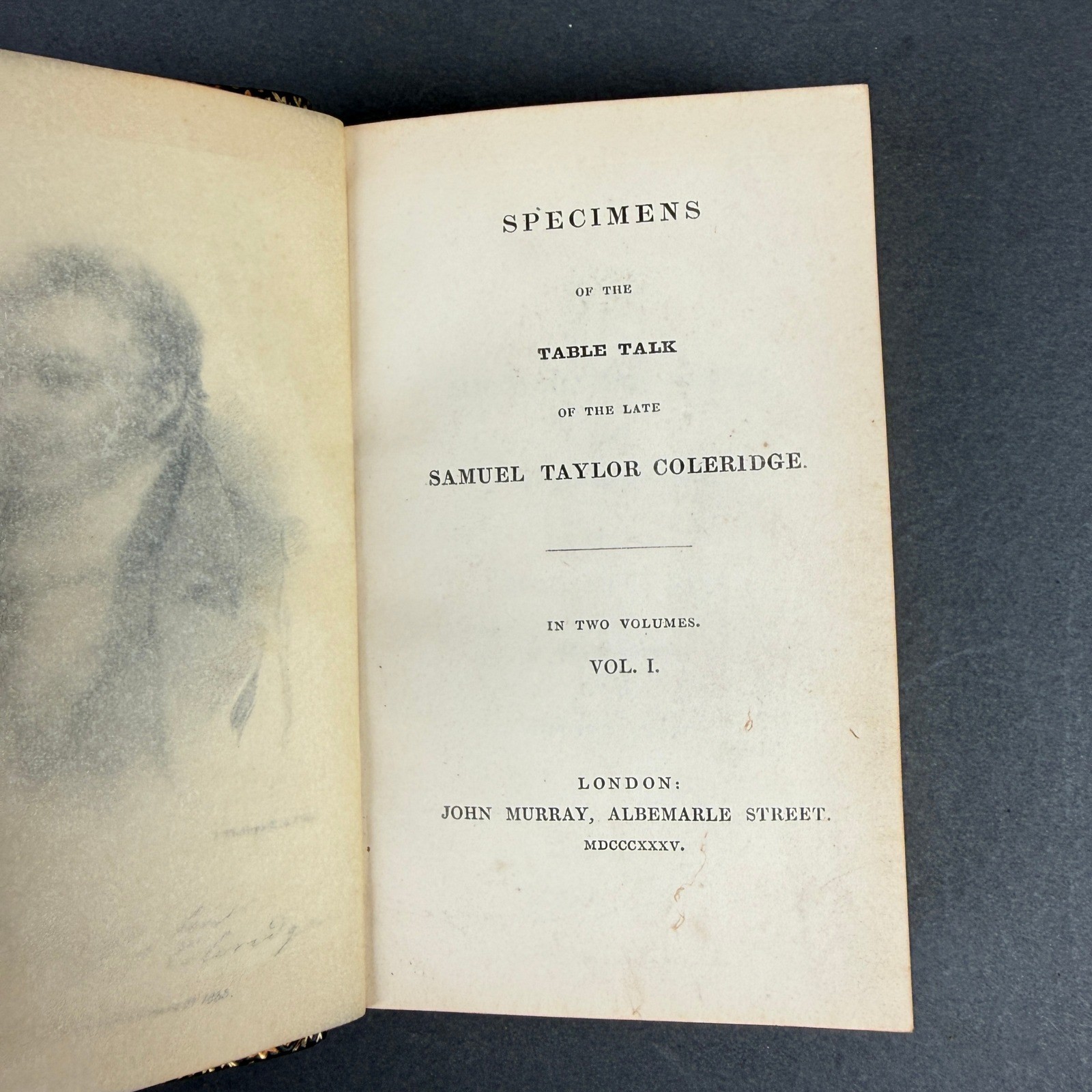 Antique William Pickering Coleridge Shakespeare Books Set 3 Vol Leather 1849