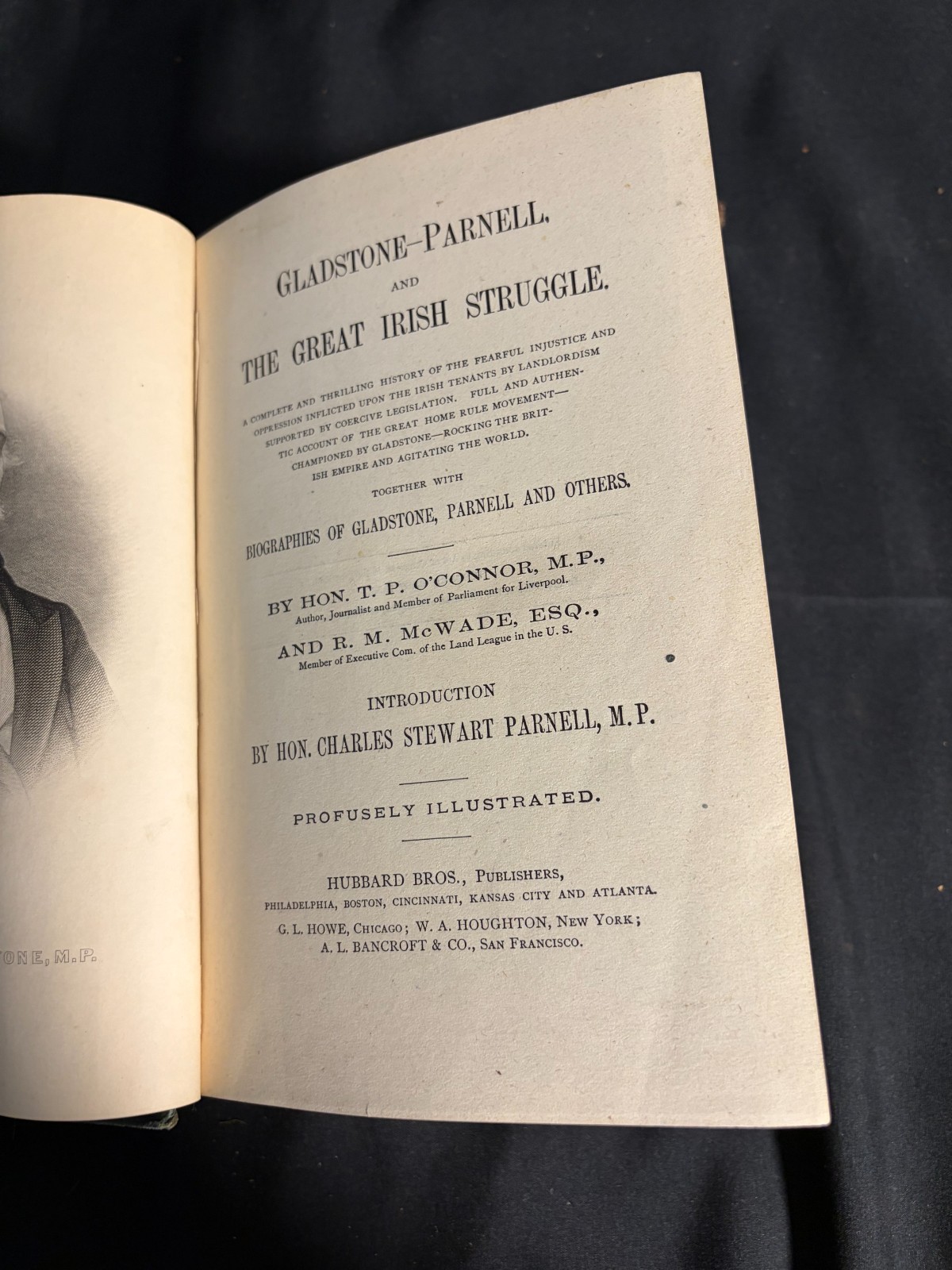 Antique 1886 GLADSTONE & PARNELL and the Great Irish Struggle – Hubbard Bros HCD