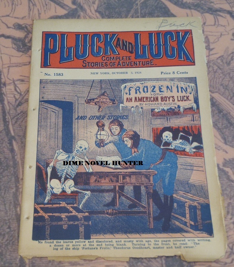 SKELETON COVER FRANK TOUSEY’S PLUCK & LUCK #1583 OLD KING BRADY DIME NOVEL