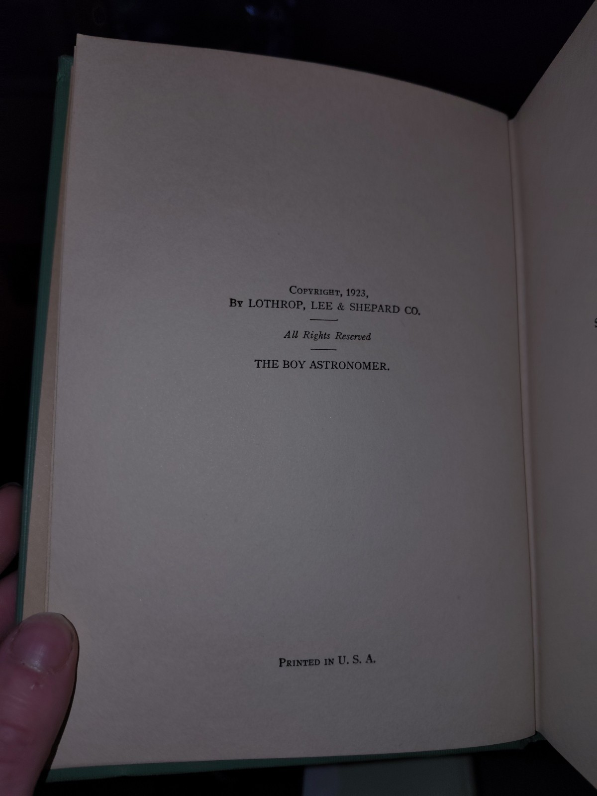 The Boy Astronomer By A. Frederick Collins ~ 1923 First Edition Illustrated HCDJ