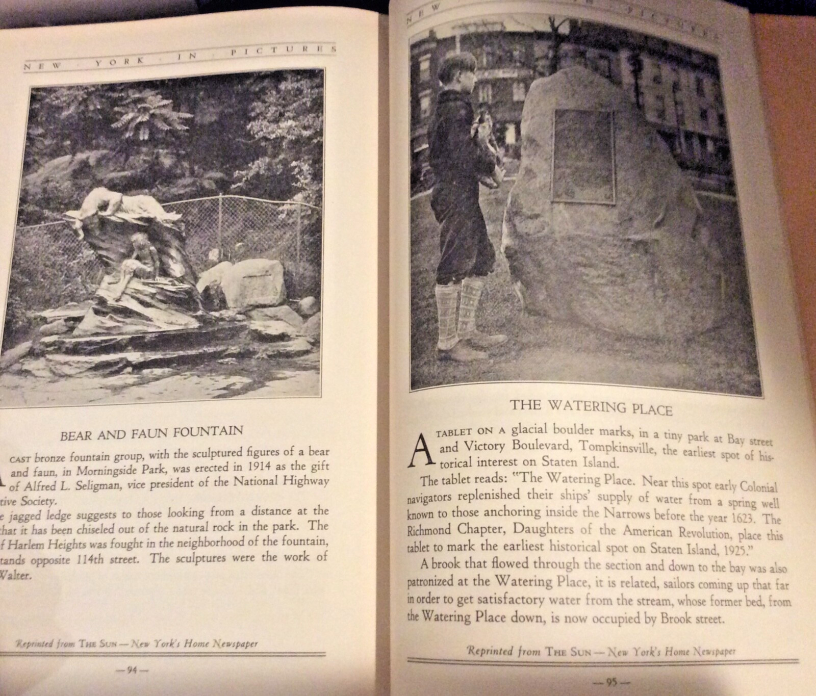 New York in Pictures Volume I & II – Reprinted From the New York Sun 1928