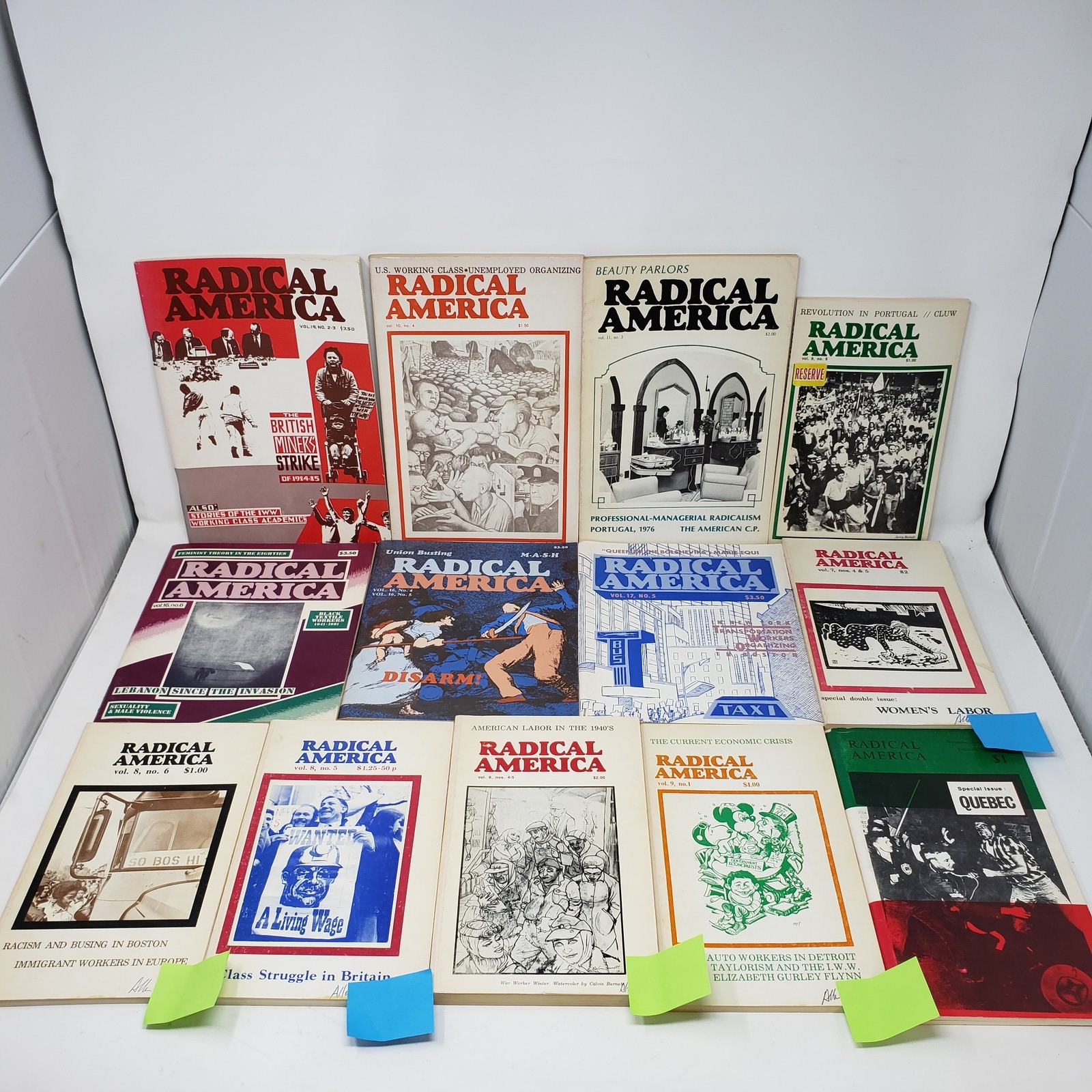 Lot of 22 Vintage RADICAL AMERICA Journals Leftist Labor History Trade Unions