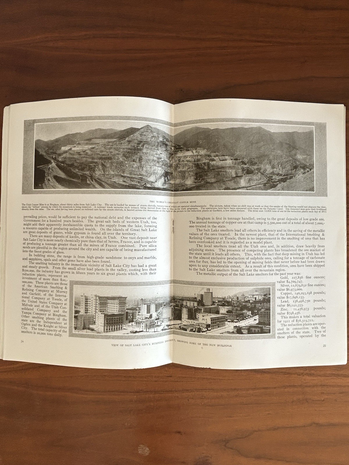 Vintage c.1915 Salt Lake City Utah Pamphlet Sunset Magazine Saltair Photos
