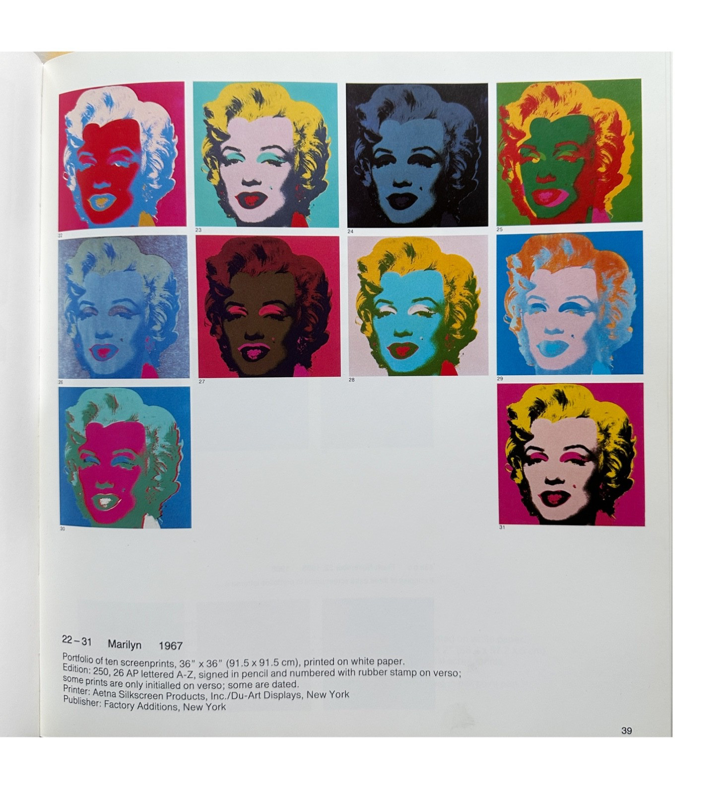 ANDY WARHOL PRINTS A Catalogue Raisonne 1995 DUST JACKET First Edition