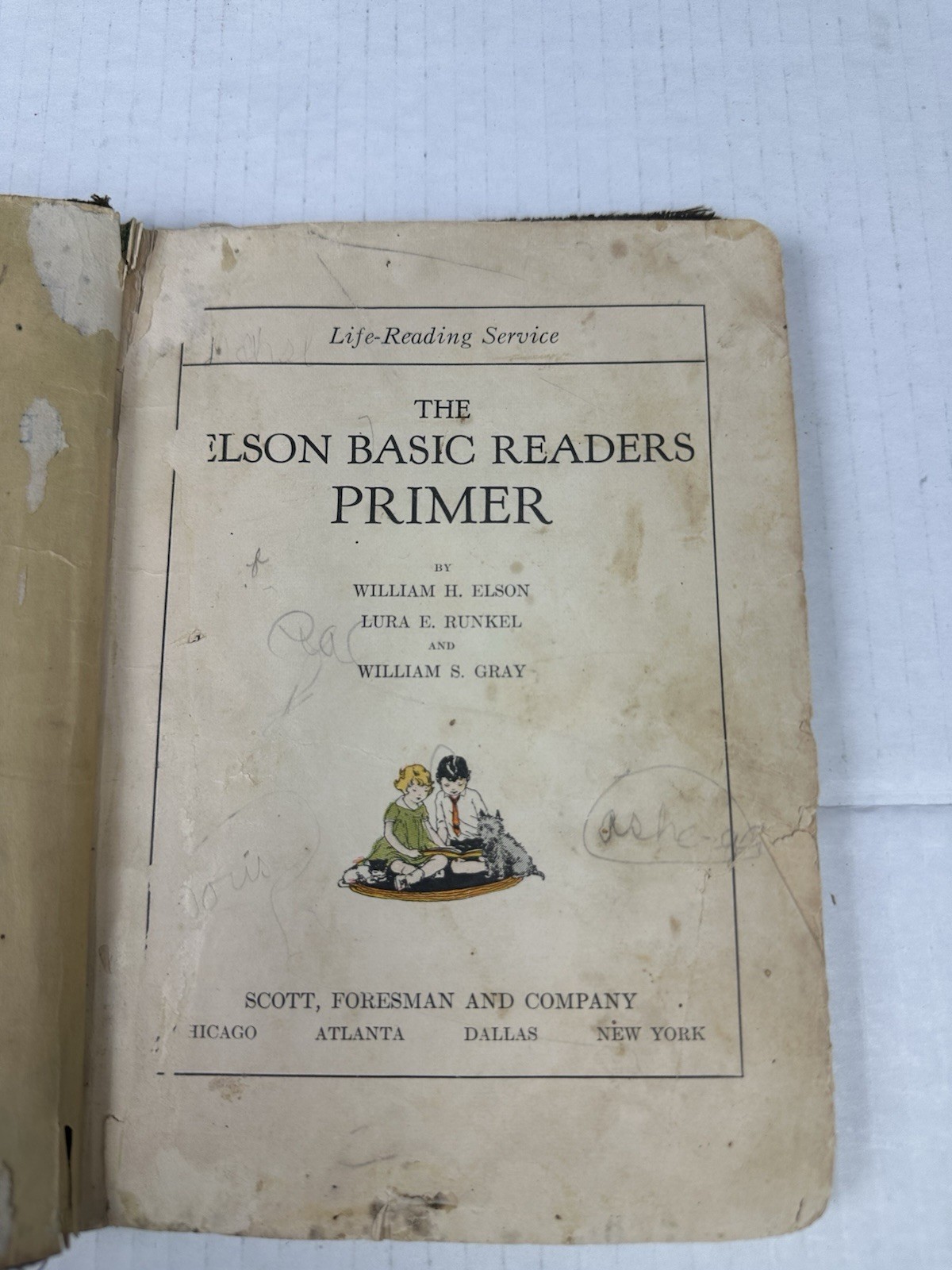 Elson Basic Readers Primer Life-Reading Service By Elson Gray 1930
