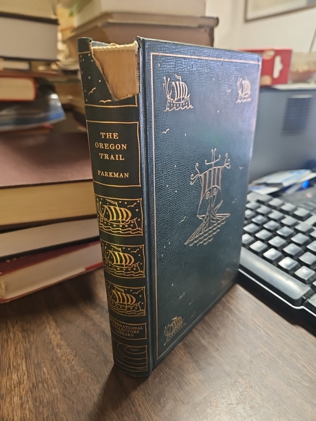 THE OREGON TRAIL, Francis Parkman, International Collectors Library Green HC