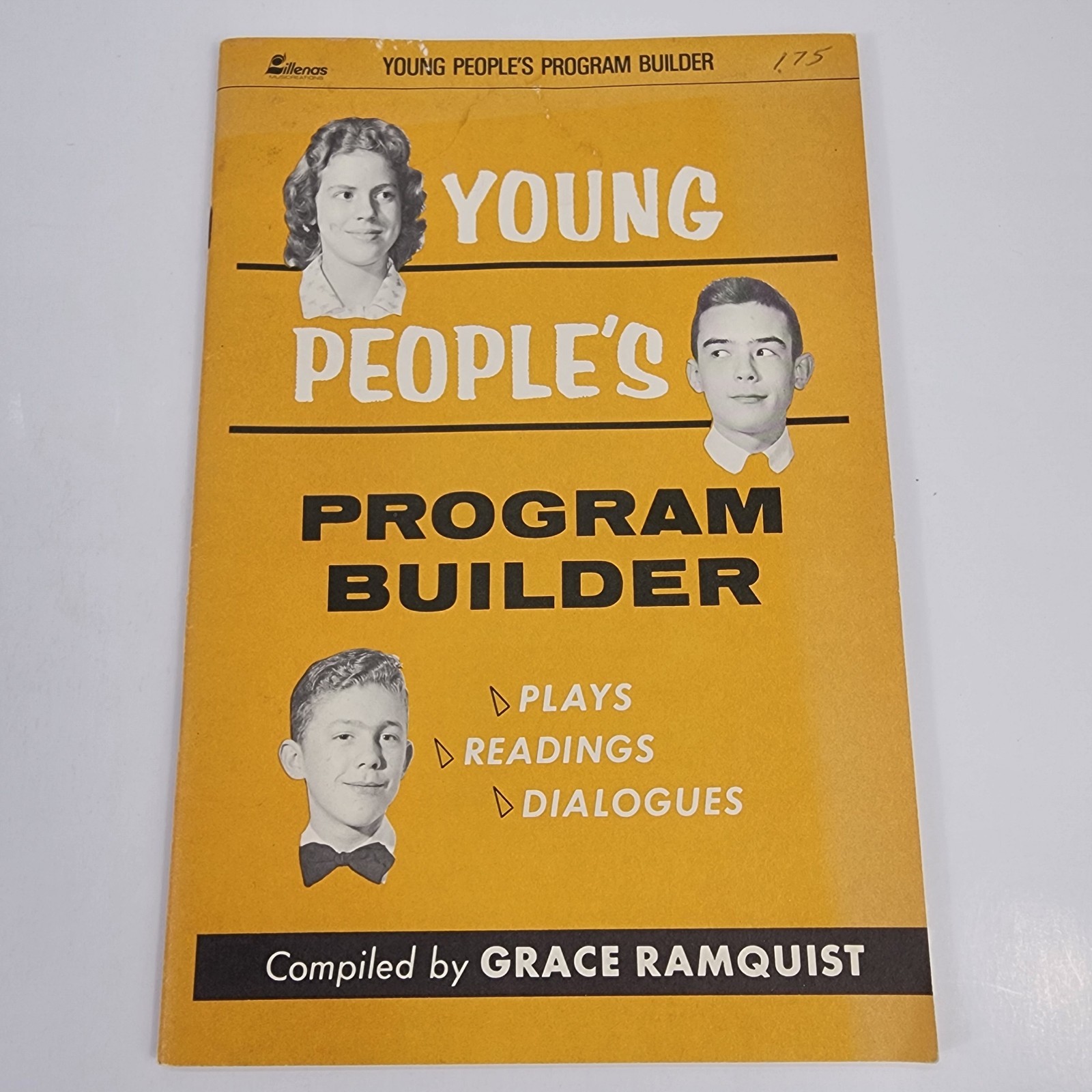 Young Peoples Program Builder Vtg 1957 MCM Christian Religon PB Church Play Act