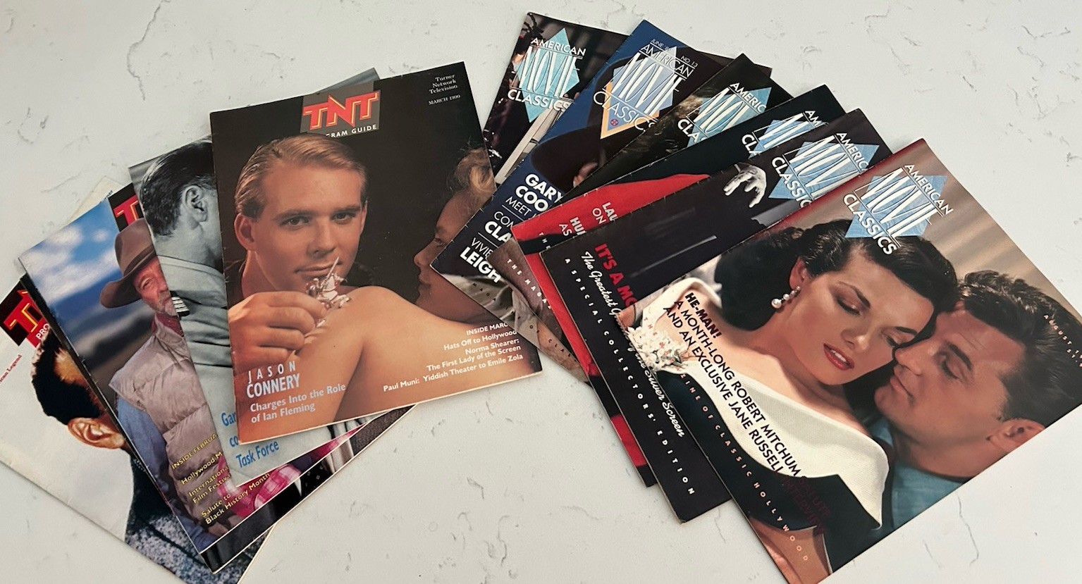 11 American Movie Classics & Turner Network Television Magazines 1980’s 1990’s