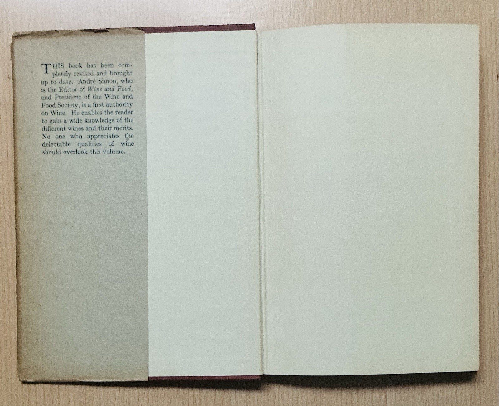 The Scots Cellar 1956 Notes On A Cellar Book 1921 Wine & Wine Trade 1934 RARE HC