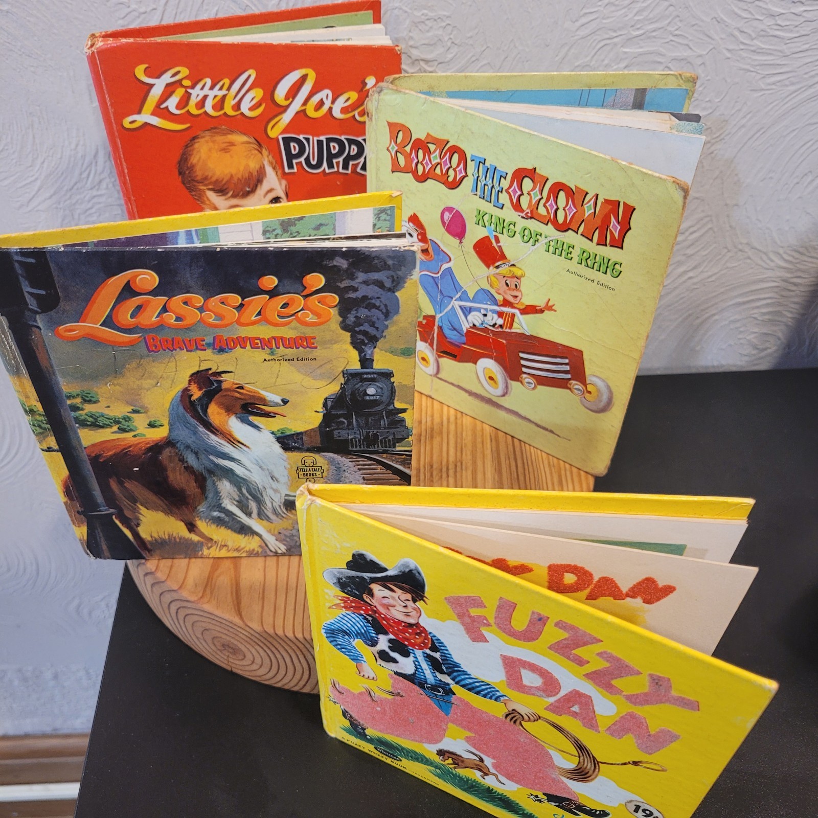 Lot of 4 Vintage Whitman TELL-A-TALE BOOKS 1950’s/1960’s hard cover 6×5.5″ COLOR