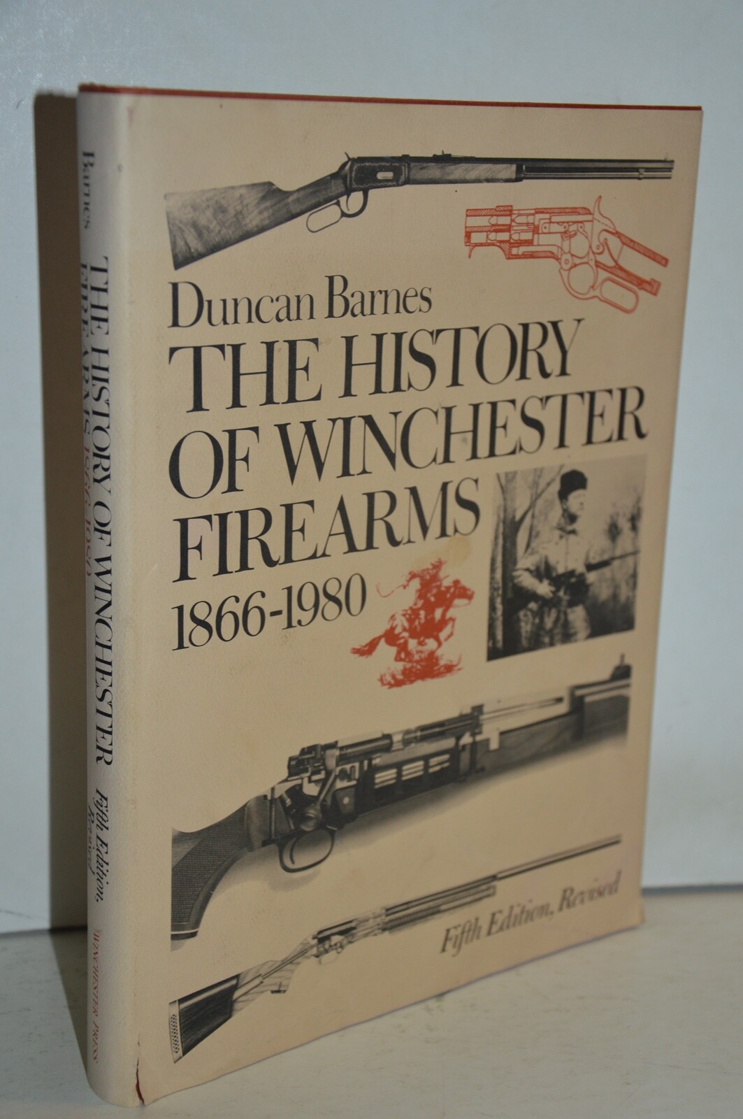 1980 THE HISTORY OF WINCHESTER FIREARMS 1866-1980 by DUNCAN BARNES 5TH ED. HCDJ