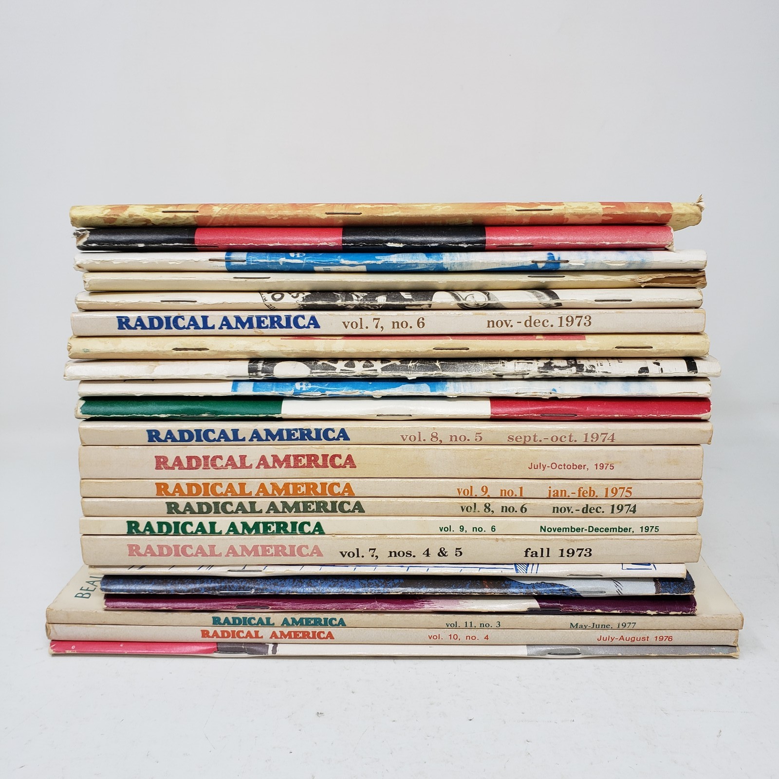 Lot of 22 Vintage RADICAL AMERICA Journals Leftist Labor History Trade Unions