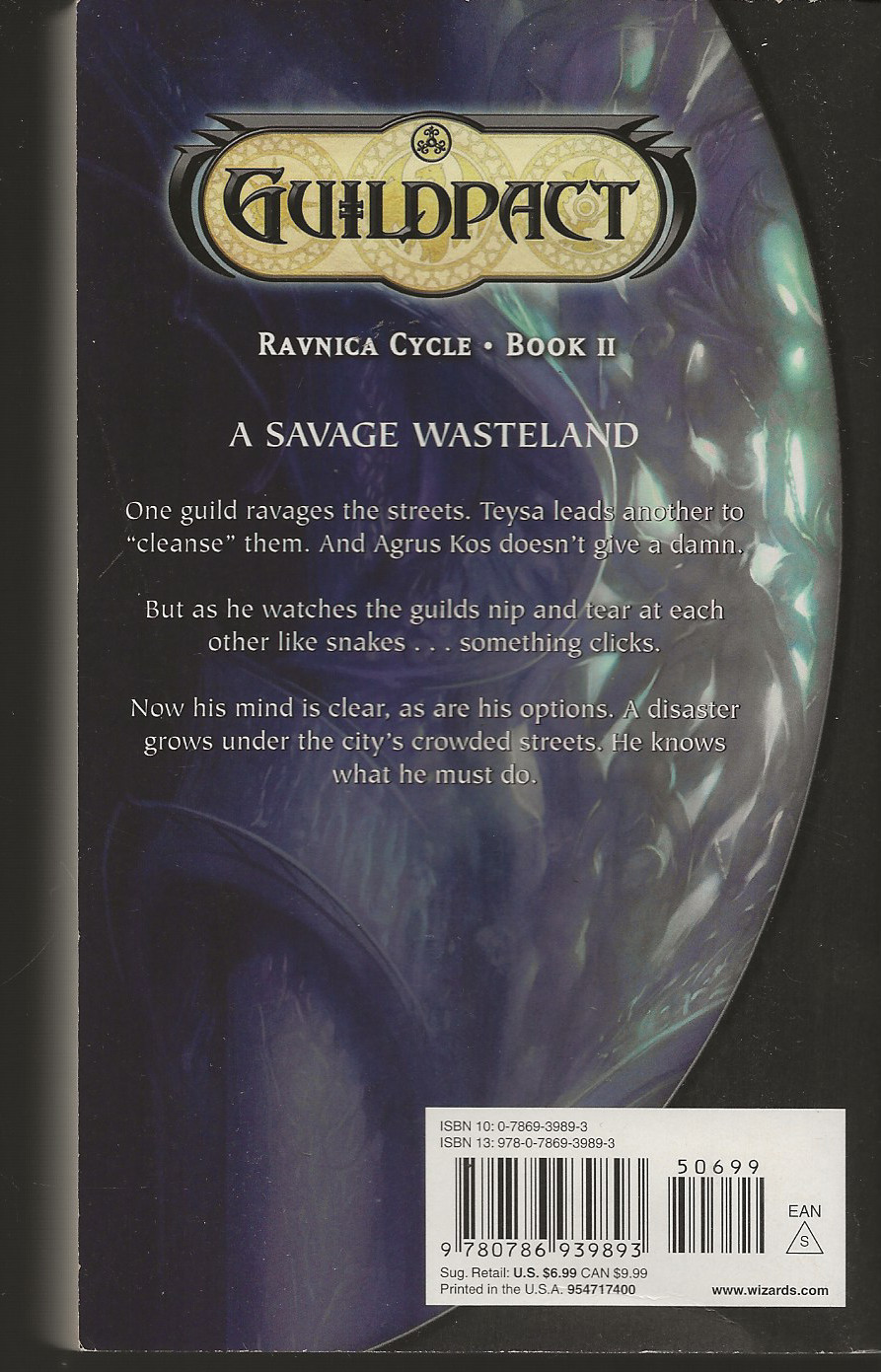Guildpact Cory J. Herndon 2006 Magic the Gathering Ravnica Cycle Book 2 Good