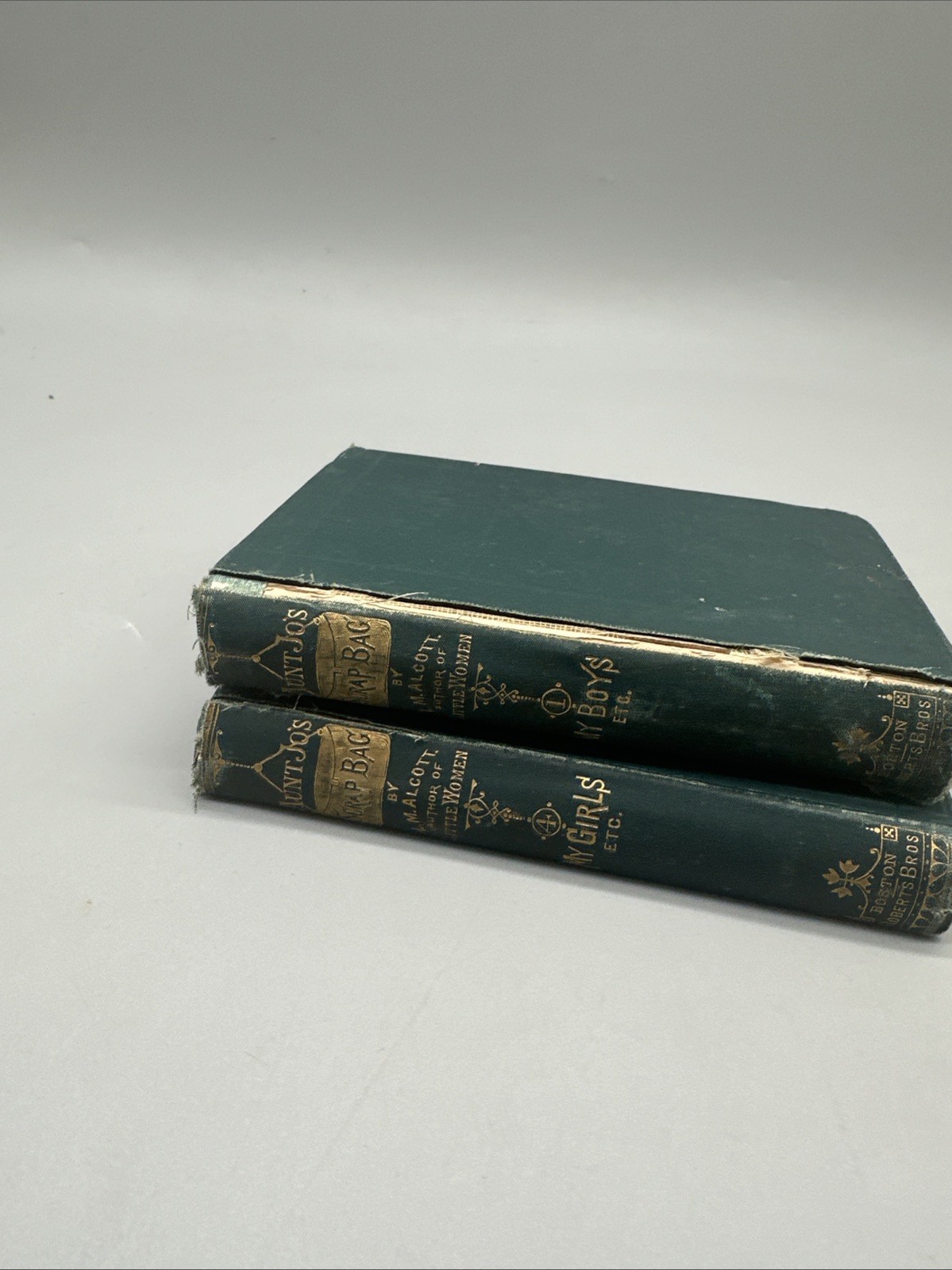Louisa May Alcott Books Aunt Jo’s Scrapbook My Boys & My Girls 1877 & 1885