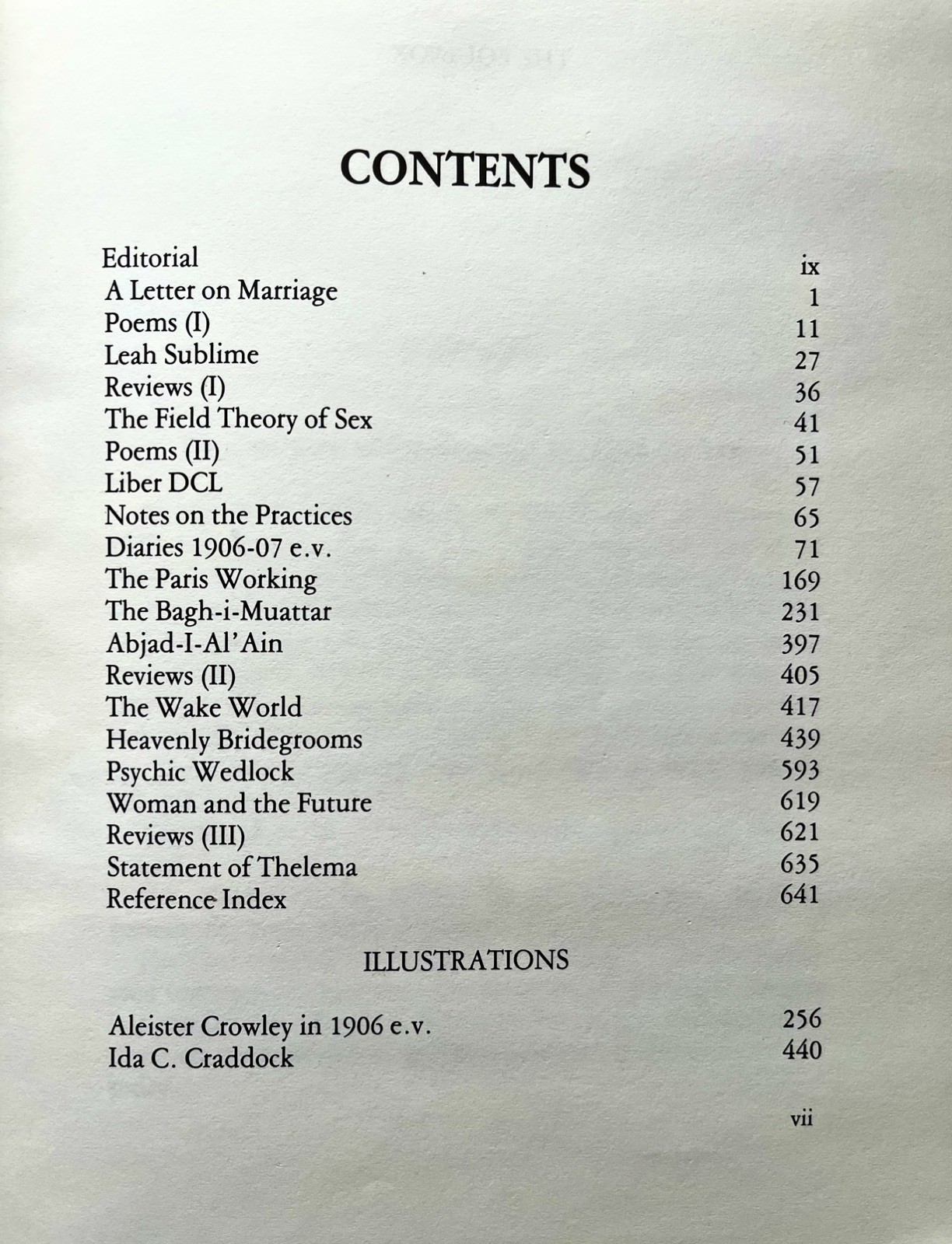 The Equinox V, No. 4 Sex & Religion Aleister Crowley Occult Thelema Pub. 1981