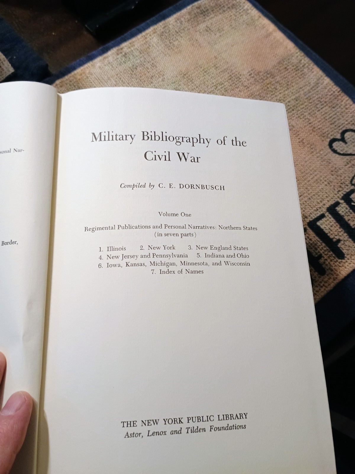 Military Bibliographyof the Civil War Volumes 1-4 C. E. Dornbusch Hardcover