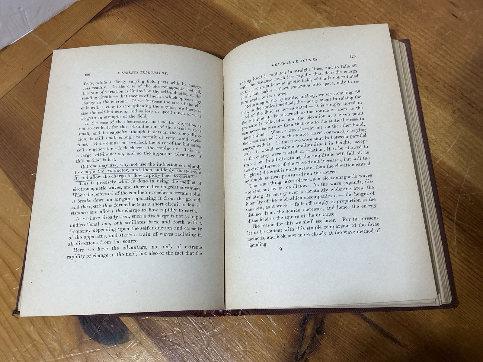 MAXWELL’S THEORY And WIRELESS TELEGRAPHY H. POINCARÉ Part 1 & 2 RARE 1ST EDITION