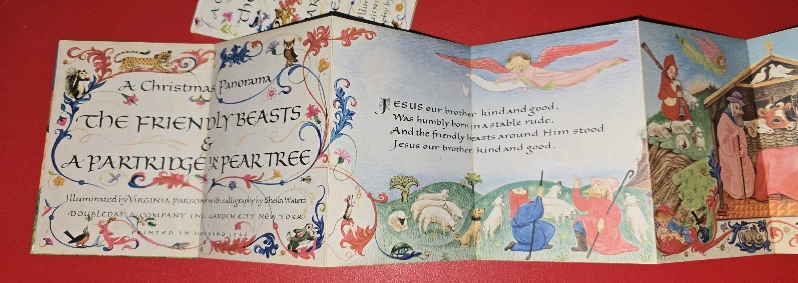 The Friendly Beasts & A Partridge in Pear Tree Christmas Panorama 1966 W/ Sleeve