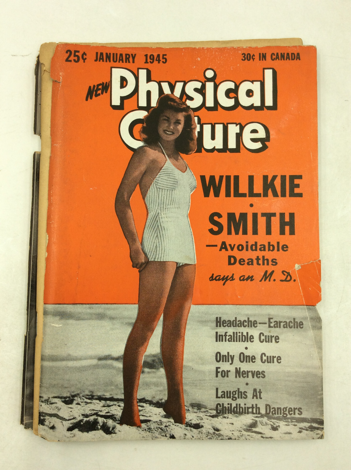 PHYSICAL CULTURE Magazine: Jan. 1945 – Fitness, bodybuilding – Bernarr MacFadden