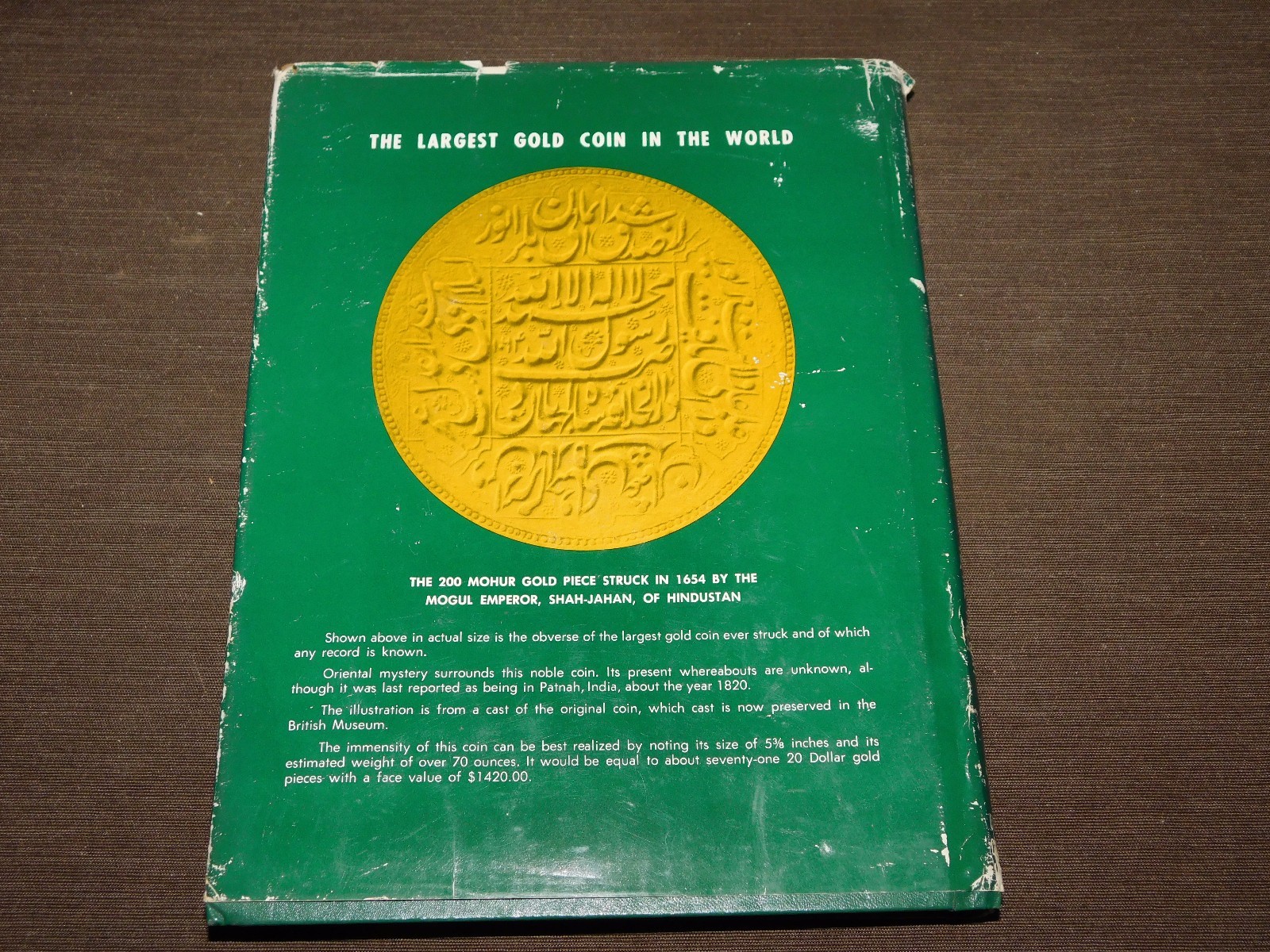 VINTAGE 1980 FRIEDBERG GOLD COINS OF THE WORLD BOOK 5th EDITION
